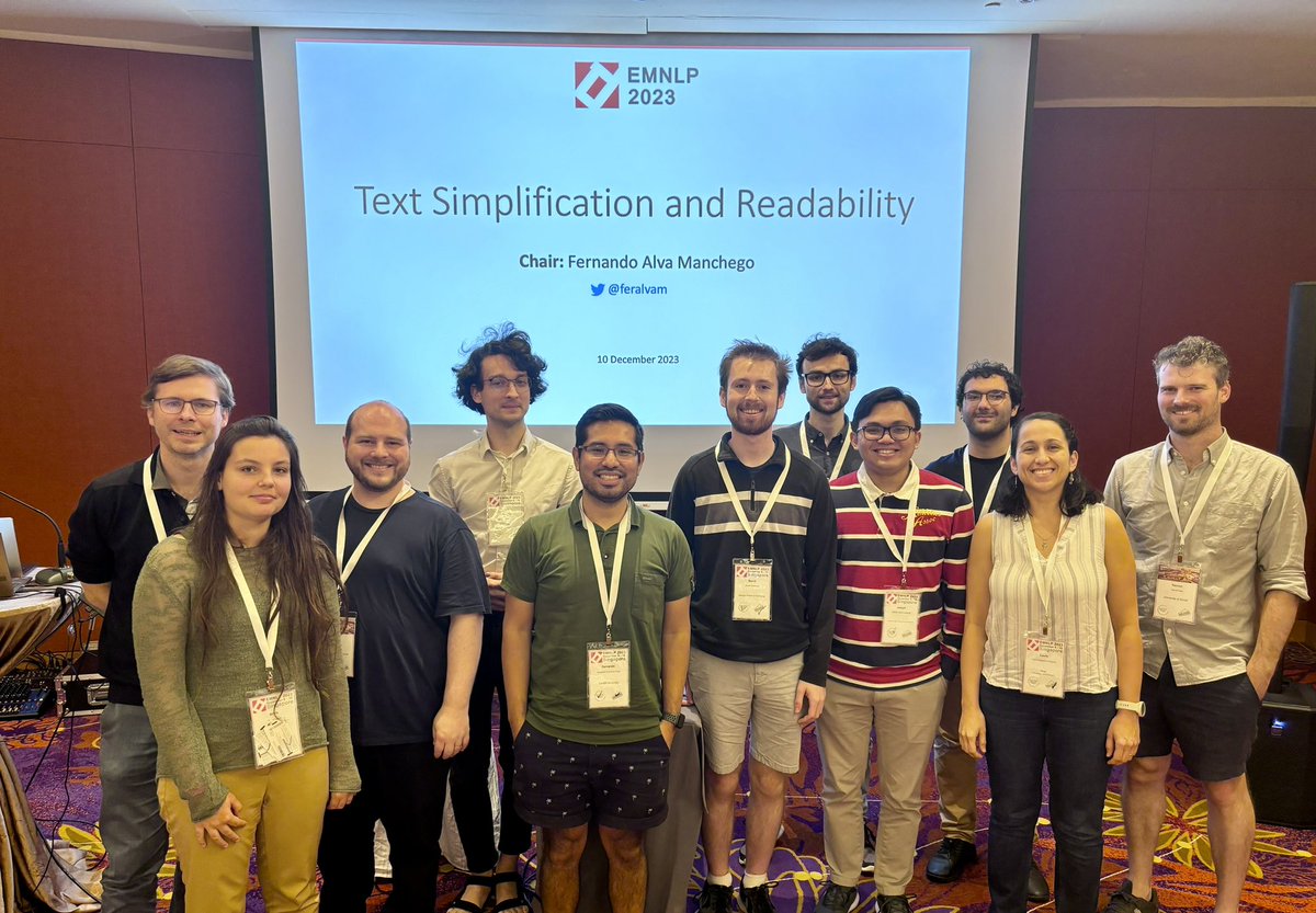 feralvam's tweet photo. Thanks to everyone who attended! Great discussions around data and evaluation #EMNLP2023 https://t.co/sARScaM5fZ