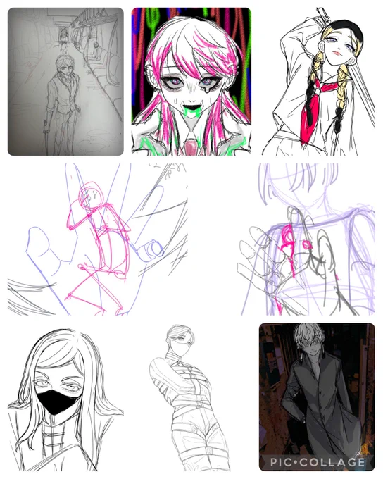 ラフのまま放置しちゃってる絵を発掘してきた 