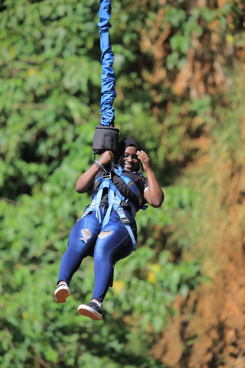 Suspended in mid-air, embracing the moment! #ExploreBusoga