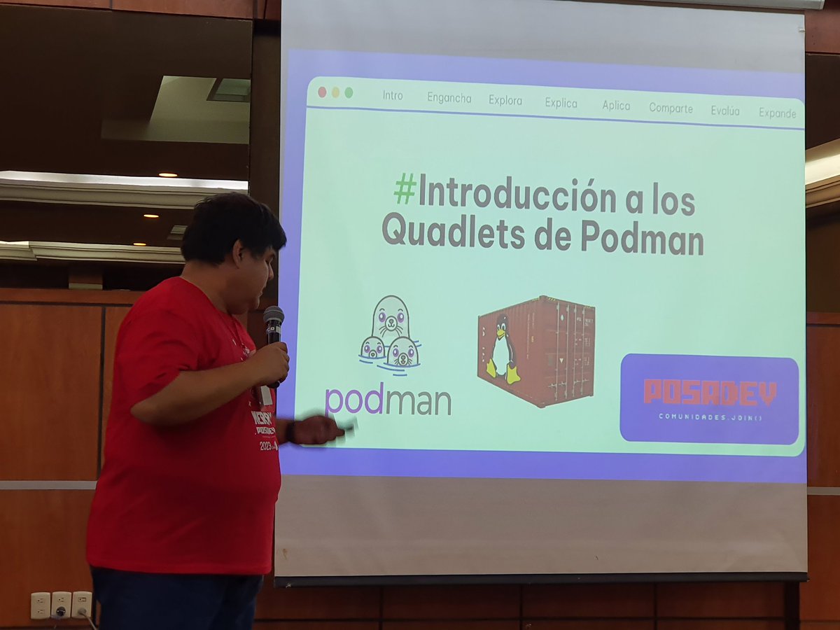 deusPaul's tweet image. Adding podman to my bucket of things to learn. @posadev #posadev2023