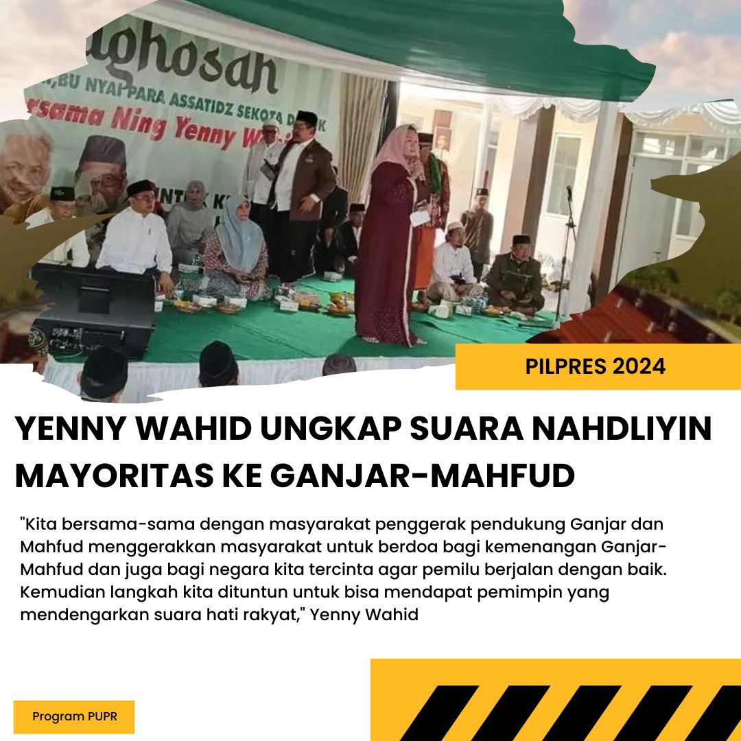ArieLessmana's tweet photo. Yenni Wahid ungkap suara nahdliyin mayoritas ke ganjar mahfud https://t.co/ek01Q98BlX