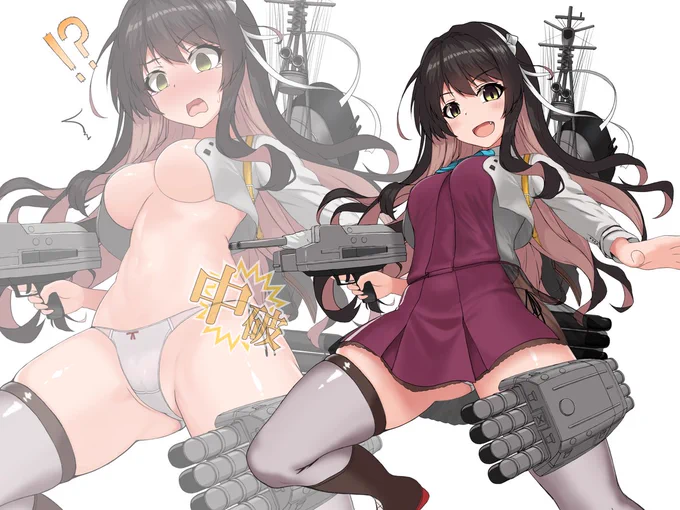 #今年も残りわずかなので今年一番伸びた絵を貼る  割と最近書いた長波サマでした。やはりパンツ…か?