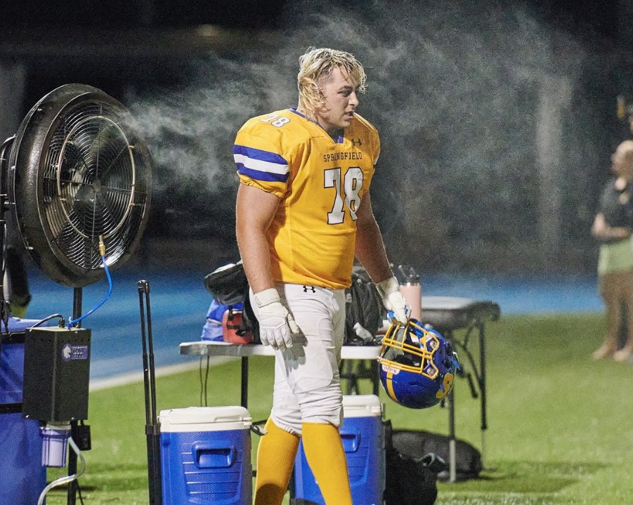 bubbacsquared's tweet photo. Gus Bryan, Springfield:  A mean and talented two-way tackle, Cougars coach Chris Britton called Bryan “the best lineman in the league and a team leader.” Bryan received the most points of any lineman in All-Central League voting. Bryan allowed no sacks on 85 passing attempts and was a huge reason why the Cougars accumulated 3,163 yards on the ground and won a share of the Central League championship.
All Delco Offense Congratulations Son! @GusBryan99 @ColinTreude @DELCOFootball @IUPfootball @CoachMeech91 @CoachJCurry