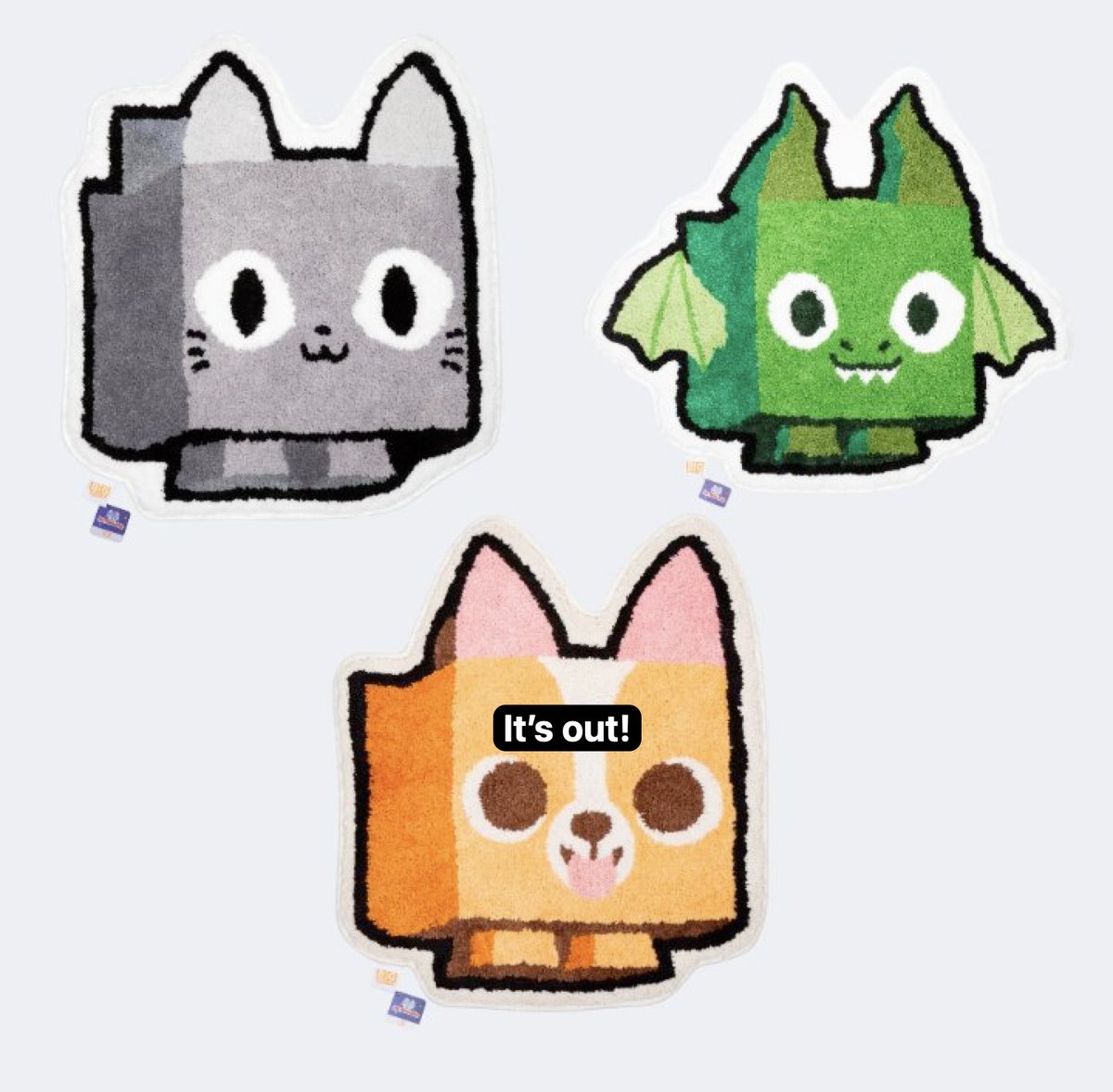 The Pet Simulator 99 rugs are on-sale! shop.biggames.io #PetSimulator99 #petsim99