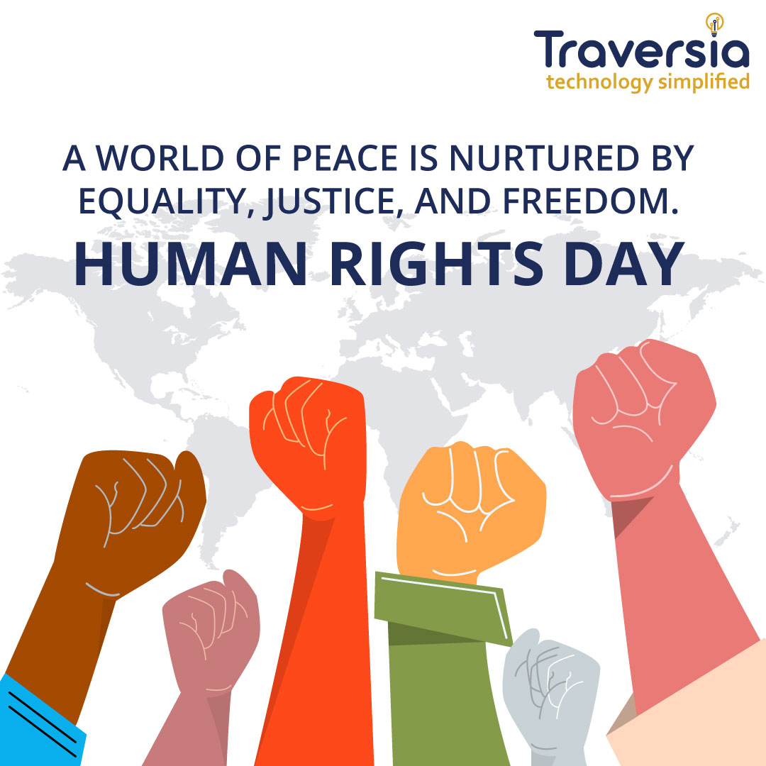 LtdTraversia's tweet photo. Traversia Technology Pvt Ltd extends heartfelt wishes on Human Rights Day! Embracing a world where peace flourishes through the pillars of equality, justice, and freedom. 🌐✨
#TraversiaTechnology #HumanRightsDay #EqualityForAll https://t.co/N1EdDXmg5t