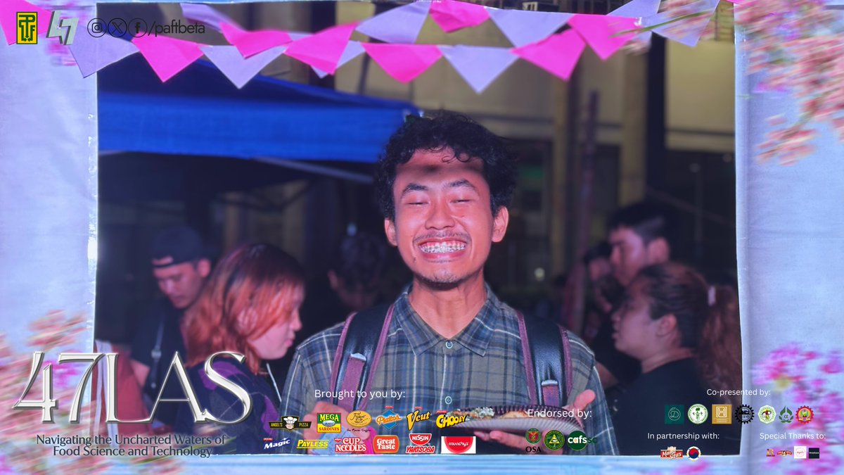 PAFTBeta's tweet photo. CEO (Civil engineering Executive Organization)
PAFT - Lambda
Philippine Association of Food Technologists - Omega Chapter

In partnership with:
Mama Sita's
UP Euyeomuyeo - 으여무여
UPLB Ugnayan ng Pahinungód https://t.co/CzFE3eauH4