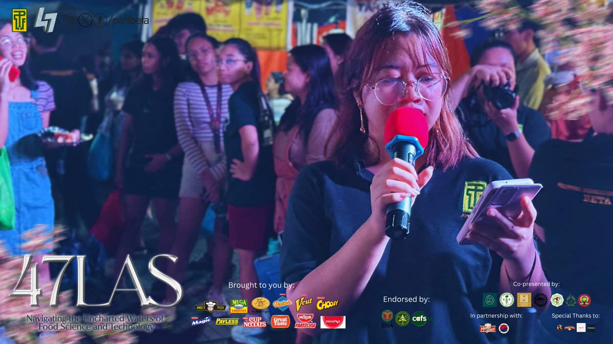 PAFTBeta's tweet photo. CEO (Civil engineering Executive Organization)
PAFT - Lambda
Philippine Association of Food Technologists - Omega Chapter

In partnership with:
Mama Sita's
UP Euyeomuyeo - 으여무여
UPLB Ugnayan ng Pahinungód https://t.co/CzFE3eauH4