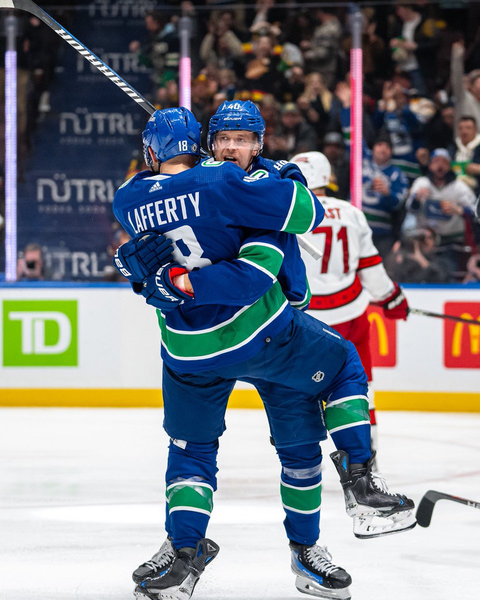 Canucks's tweet image. Lafferty is all of us.