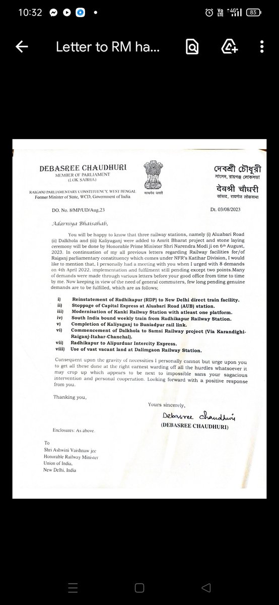 rail_for_UD_RGJ's tweet photo. To save #Raiganj-Barsoi Railway from LongDeprivation since independence by KatiharDivision&amp;NFR,Implement 3 sanctioned Loopline at RDP&amp;Pit-Sick line at Dalimgaon&amp;Introduce Highly Demanding RDP-KAMAKHYA Daily Express&amp;SOUTHINDIA bound Express from #RGJ @AshwiniVaishnaw @DebasreeBJP https://t.co/E9zhGGk8P0