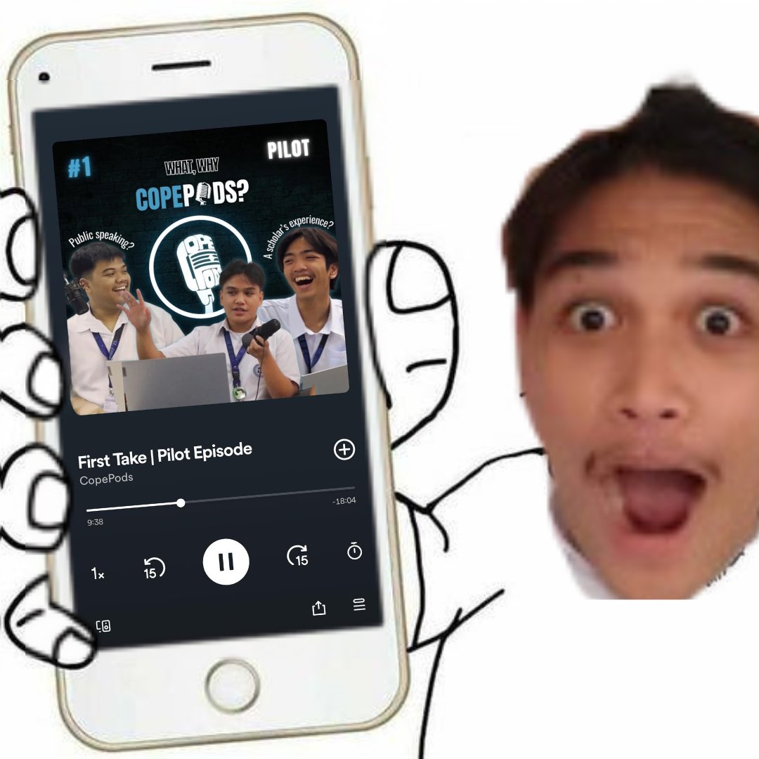 cope_pods's tweet photo. 🎉Breaking news: CopePods now on Spotify! 🎧✨

🔊Disclaimer: Our debut episode may contain audio hiccups🎙 We promise that future episodes will be crystal clear. Bear with us and stay tuned for the audio glow-up! 🤩

Spotify link: https://t.co/qjj5f3zdmx https://t.co/PfyOrE85zu