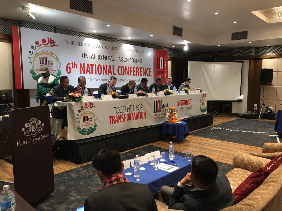 NumanOzcann's tweet photo. In this #HumanRightsDay, I’m pleased to attend the national conference of @uniglobalunion Nepal Liaison Council. We remember the importance of social justice as foundation for peace, stability and rights. https://t.co/32CnfT4GRg