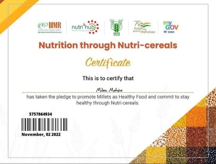 MilletsOfIndia's tweet photo. @AgriGoI @PMOIndia @nstomar @ShobhaBJP @SecyAgriGoI @Shubha671 @IYM2023 @MilletsNews @nsitharaman @DDKisanChannel @PIB_India 3/3. Finally mentioned various schemes from Central ( eg. @AgriInfraFund) &amp; State Governments to support #Millets #Shreeanna #Farmers #Kisans and Industry, Entrepreneurs. Also urged everyone to consume Millets everyday in balanced way to help entire chain for a better climate too https://t.co/mAxi5hKAje