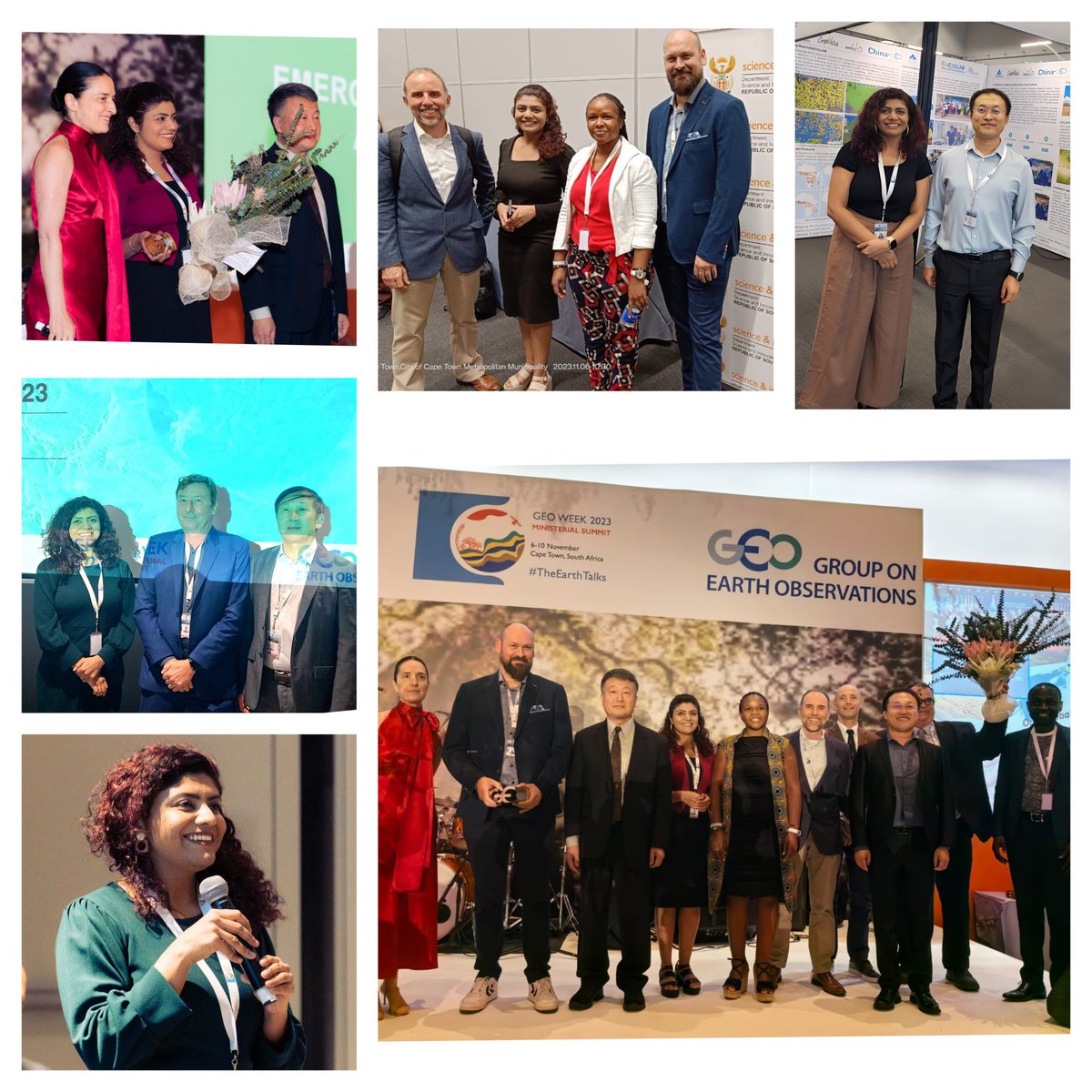 Presenting key highlights of Harvest's participation at #GeoWeek2023 🌎 below👇. Grateful for the meaningful exchanges and learnings in #CapeTown. Thank you <a href="/GEOSEC2025/">Group on Earth Observations</a> <a href="/G20_GEOGLAM/">GEOGLAM</a> <a href="/HarvestProgram/">Harvest</a> for this wonderful opportunity. Let's continue the dialogue. #TheEarthTalks