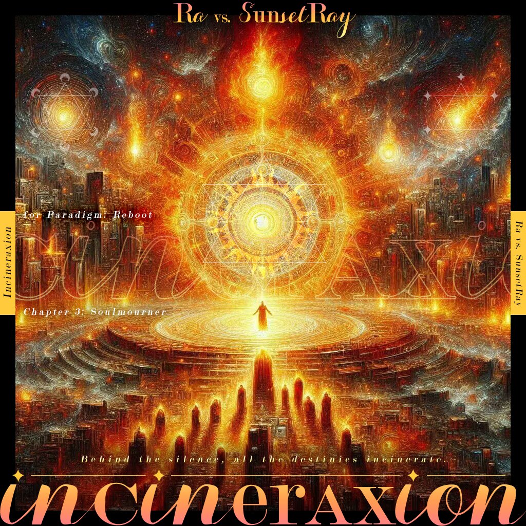 A_AXERA's tweet image. Incineraxion - Ra vs. SunsetRay

楽曲配信ver.のジャケットデザインを作りました。ぜひ、聞いてね🔥