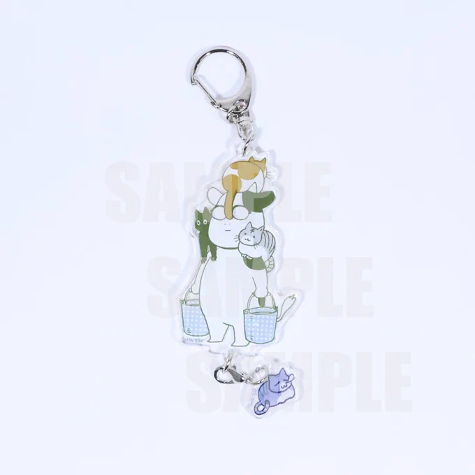 【原作グッズその8】#荒川弘 先生「百姓貴族⑧」発売を記念してPOP UP SHOP開催会場で販売予定の原作グッズをちょこっと紹介《揺れるアニマルつきアクリルキーホルダー》ブラインド4柄/トレーディングアライグマ、猫、犬、火星タコが揺れる、可愛いアクキーです#百姓貴族 