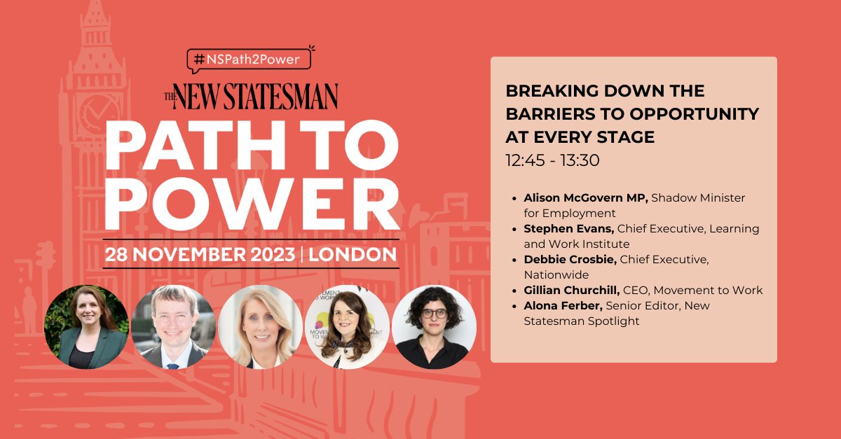 #NSPath2Power session: ‘Breaking down the barriers to opportunity at every stage’ will be starting in 15 minutes