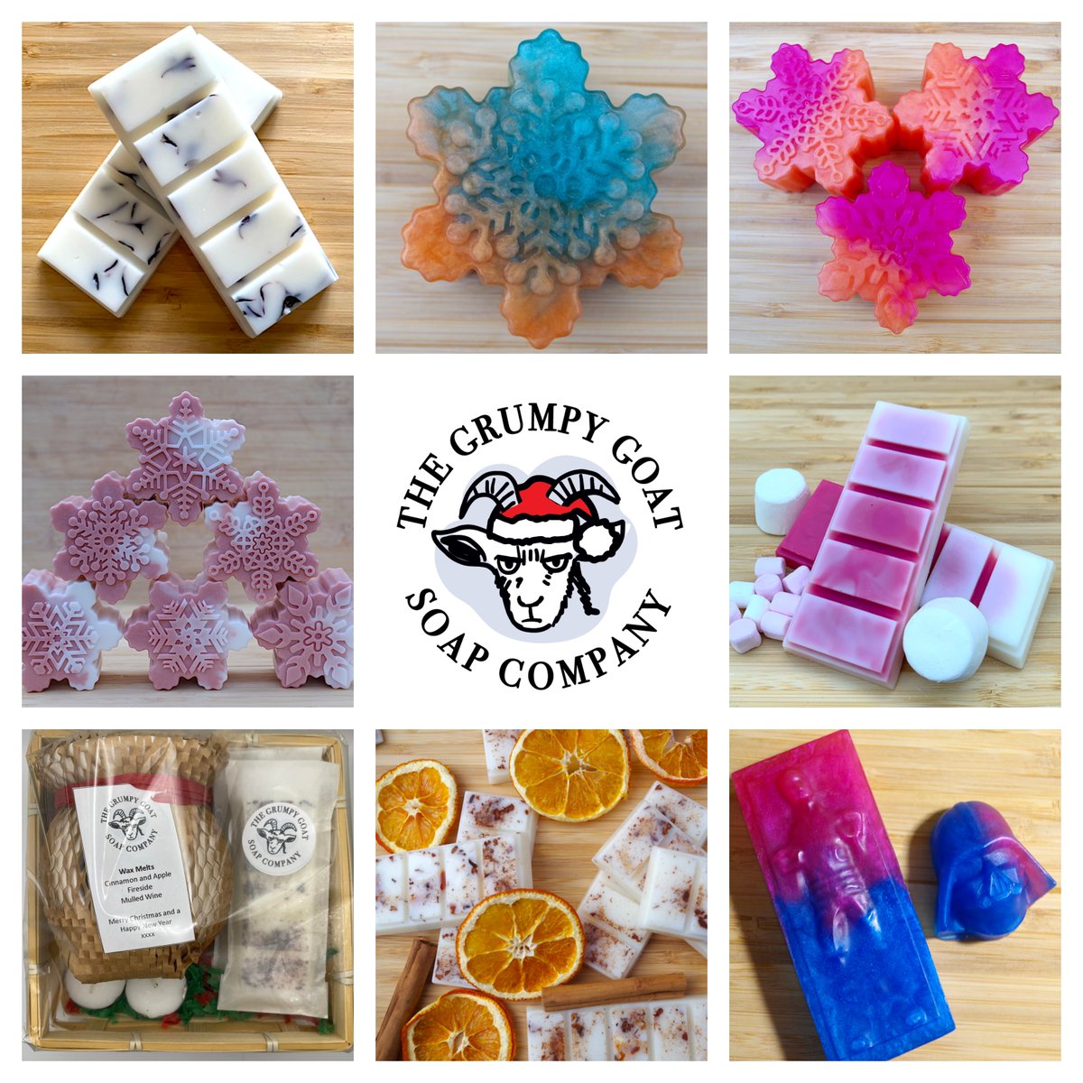 Looking for something special, unique and fragrant for a festive treat?

We've got just the stuff for you here at The Grumpy Goat Soap Company

Come and check out our online store here...

thegrumpygoatsoapcompany.com/shop/

#Xmas #Christmas #gifts #HandmadeWithLove #Soaps #WaxMeltsAddicts