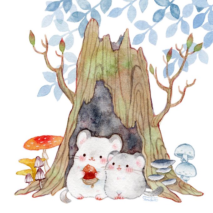 「mouse sitting」 illustration images(Latest)