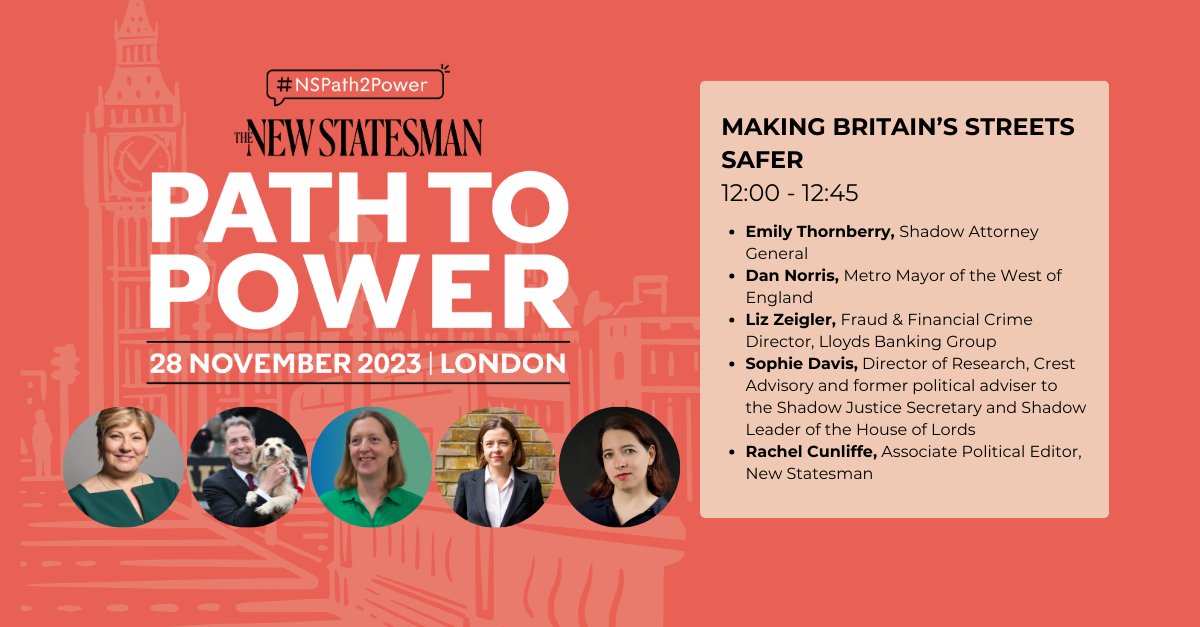 #NSPath2Power session: ‘Making Britain’s streets safer’ will be starting in 15 minutes
