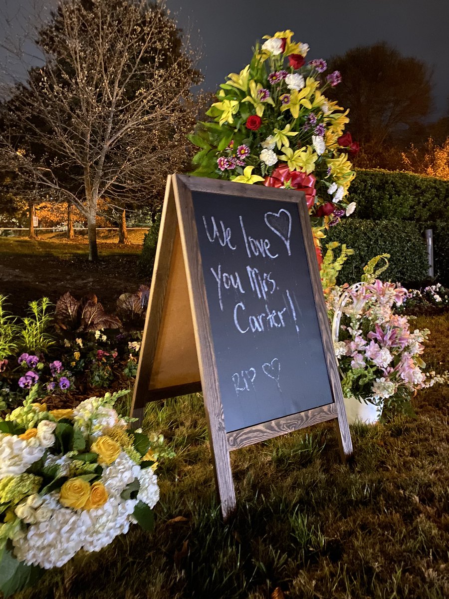 Christie Diez (@christieontv) on Twitter photo Flowers, wreaths, gifts and notes sprinkle the ground around the sign of The Carter Presidential Center.
The motorcade will leave from here around noon today for a private service at a church on Emory’s campus.
Pres. Carter is expected to attend.
We’re live on <a href="/11AliveNews/">11Alive News</a> Flowers, wreaths, gifts and notes sprinkle the ground around the sign of The Carter Presidential Center.
The motorcade will leave from here around noon today for a private service at a church on Emory’s campus.
Pres. Carter is expected to attend.
We’re live on <a href="/11AliveNews/">11Alive News</a>