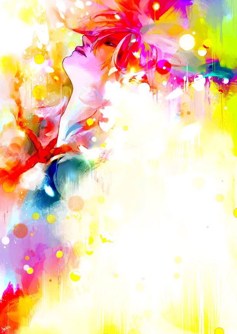 この前ふらっと描いた氏楽しかったな〜と思いつつ、私こういう構図すきなんですね!きっと!伏し目横顔微アオリ斜め下からの光 