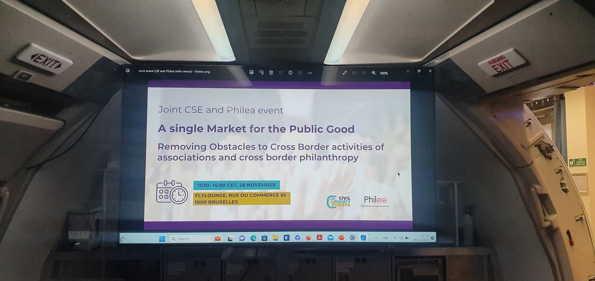 Flying towards a single Market for public good in a 0 carbon flight @philea_eu @EuCivilsociety @AEF_fundaciones