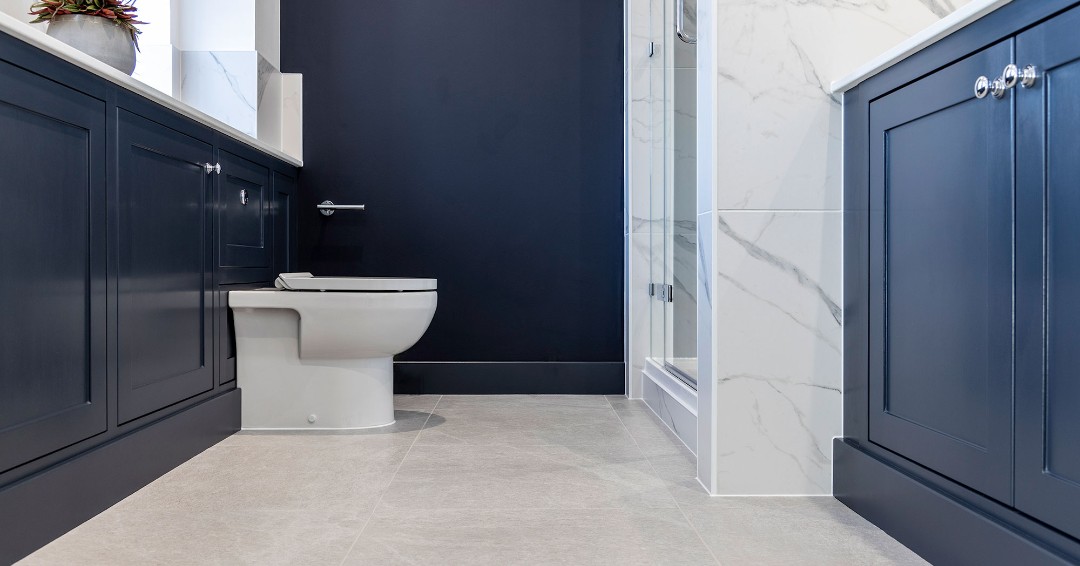 We loved working on this gorgeous &amp; very luxurious #bathroom in West Sussex.
There were quite a few cabinets to build in an in-frame style!
Plenty of storage for the owners now &amp; we love the finished colour.
ow.ly/fXkk50QbuYj
#bespokebathroom #luxurybathroom #handbuilt