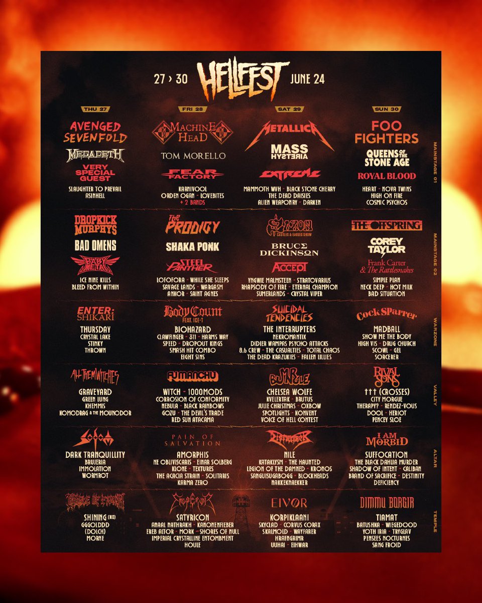 FRANCE SUMMER 2024 🇫🇷 We make our French debut next summer at @hellfestopenair on 30/06 Tickets - heriotmetal.com/tour
