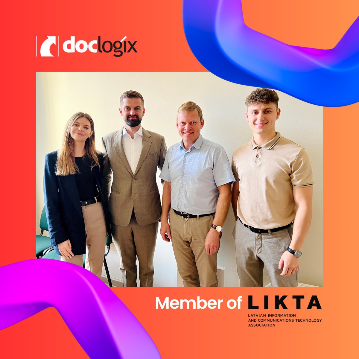 DocLogix's tweet image. 🌐 International news! We&apos;re on a mission to be part of the tech buzz, not just in Lithuania, but also in Latvia. So guess what? We&apos;ve officially become members of The Latvian Information and Communications Technology Association - LIKTA.🤝