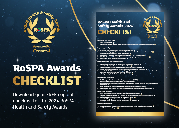 To make your RoSPA Health and Safety Awards journey smoother, we're excited to introduce our latest resource: RoSPA Health and Safety Awards 2024 Checklist! Download it now: rospa.com/awards/top-tip… #awards #healthandsafety #rospawinner #safety