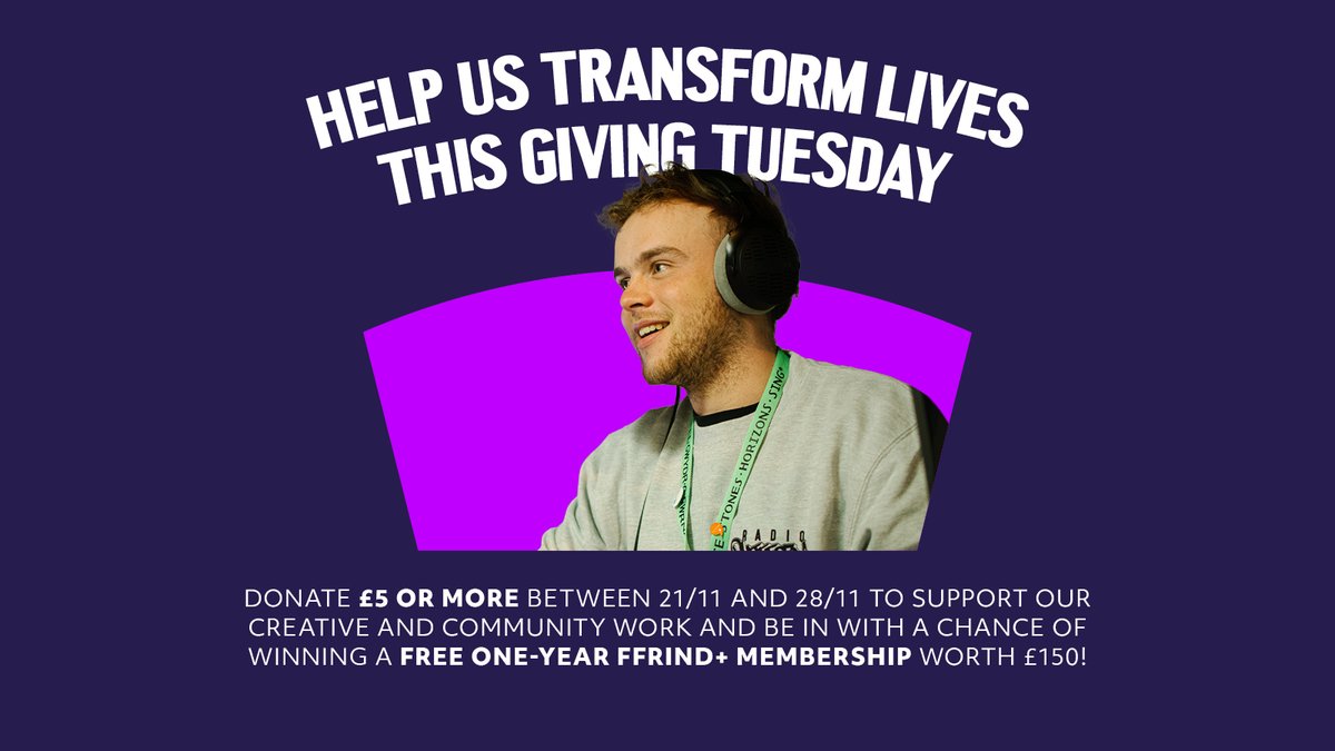 Transform lives this #GivingTuesday!🌟   
Support our creative and community work by donating £5 or more to Wales Millennium Centre TODAY, and you'll be in with a chance of winning a FREE one-year Ffrind+ Membership worth £150! 
Help fuel our future. 
wmc.org.uk/en/news-and-fe…