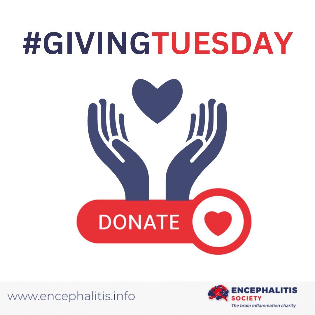 We are delighted to be involved in #GivingTuesday! Giving Tuesday, a global day of giving to inspire generosity. We need your support to enable us to continue our life saving work. Find out more bit.ly/3Ri7cbx #encephalitis #makeadifference