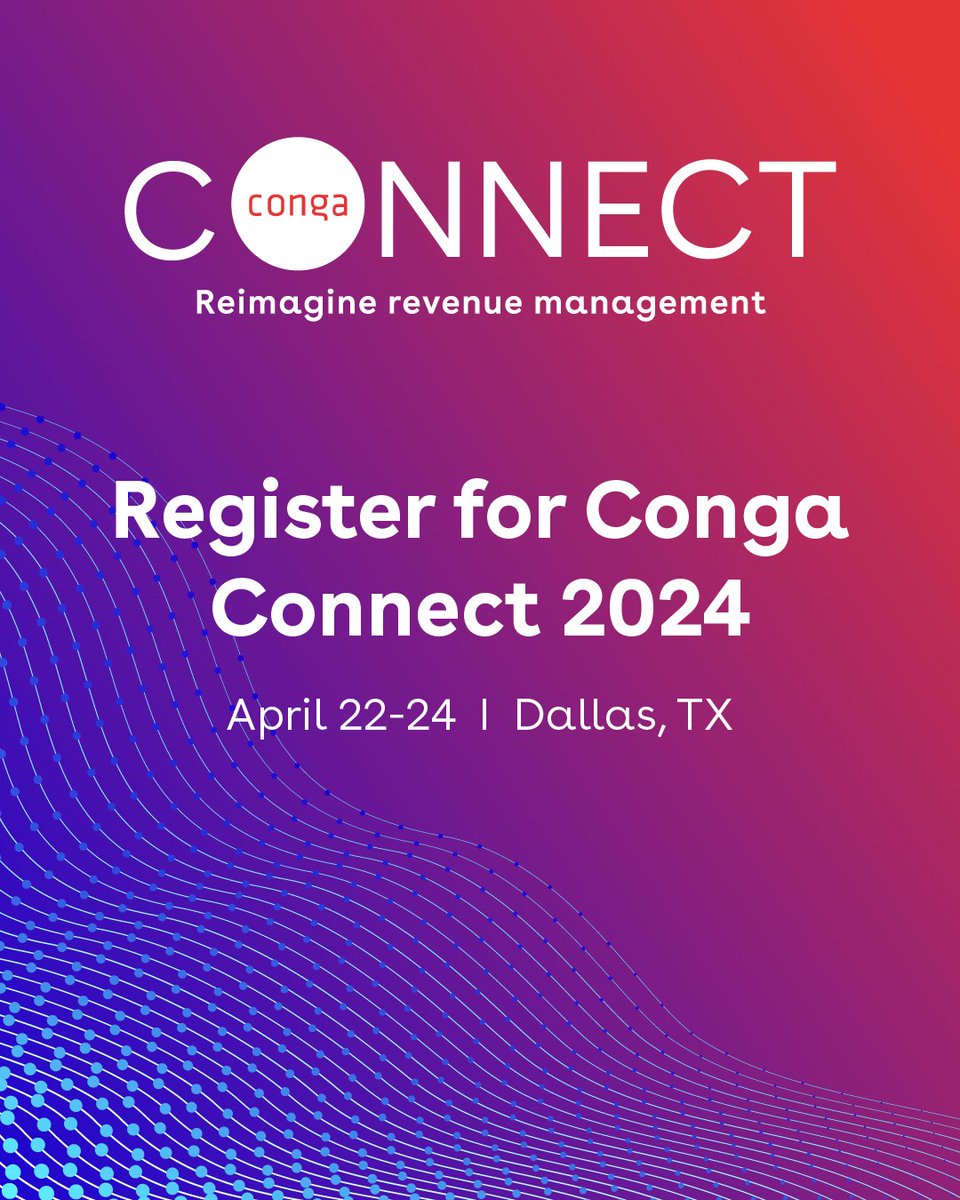 Your ticket to the ultimate Revenue Lifecycle Management experience awaits! #CongaConnect 2024 is calling. Early bird pricing won't wait - secure your spot now and make invaluable connections. Elevate your revenue strategies: okt.to/HNhagV #RevenueCycleManagement