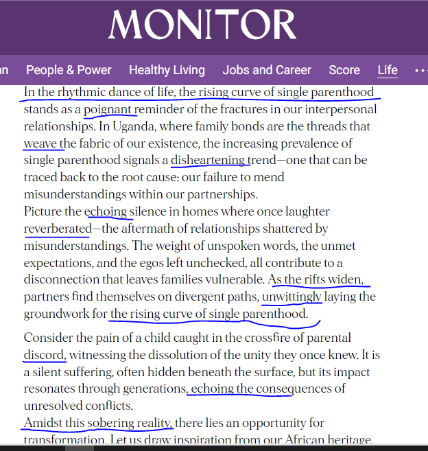 wakabieric's tweet image. This article in @DailyMonitor by  @kyamageroandrew is a good one. Only it was written by @ChatGPTapp. The patterns just tell this is a trained bot writing. Kudos!😆#ApplyNow #2ndDecember.