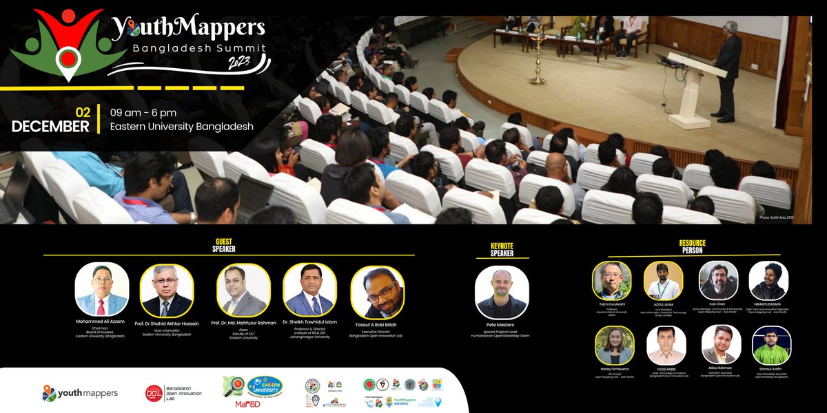 sshariar1991's tweet image. We are just a step away from the much awaited YouthMappers Bangladesh Summit 2023

#YouthMappers
#BOIL
#OSMBD