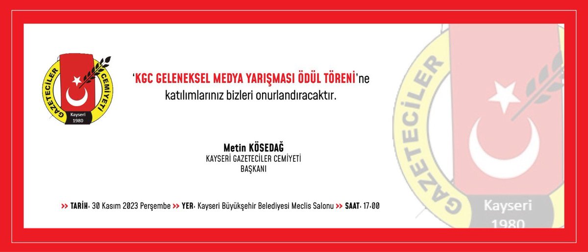 Kayseri Gazeteciler Cemiyeti (@kgcemiyeti) on Twitter photo 