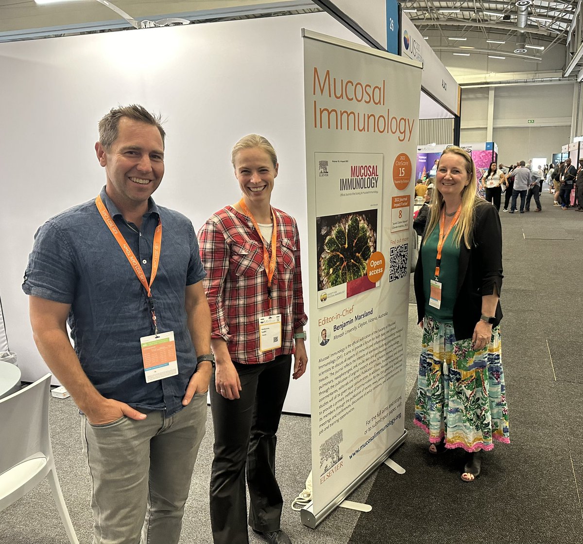 @MucosalImmunol has a booth at #IUIS2023! Come and have a chat with Senior Editor @KathyDMcCoy and I about all things #MucosalImmunology during the coffee breaks or DM to arrange a time!