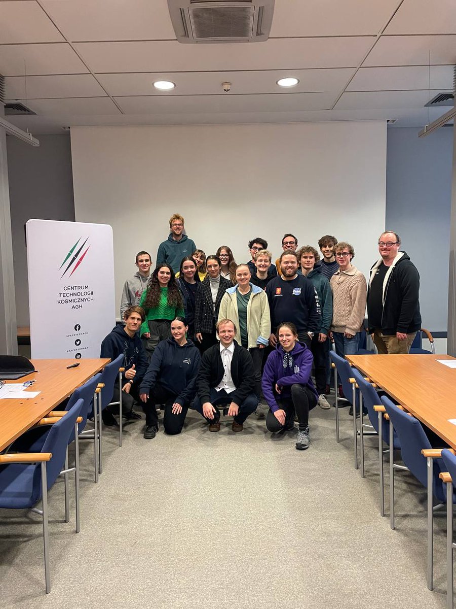 AGH Space Systems (@aghspacesystems) on Twitter photo Exchanging experience and talking about space projects with other teams is one of our favorite activities 🥰 Yesterday we had a pleasure to meet with students from <a href="/TUBerlin/">TU Berlin</a>! It was really fun 💙
<a href="/spacetechagh/">spacetechagh</a>
<a href="/AGH_Krakow/">AGH Kraków</a> Exchanging experience and talking about space projects with other teams is one of our favorite activities 🥰 Yesterday we had a pleasure to meet with students from <a href="/TUBerlin/">TU Berlin</a>! It was really fun 💙
<a href="/spacetechagh/">spacetechagh</a>
<a href="/AGH_Krakow/">AGH Kraków</a>