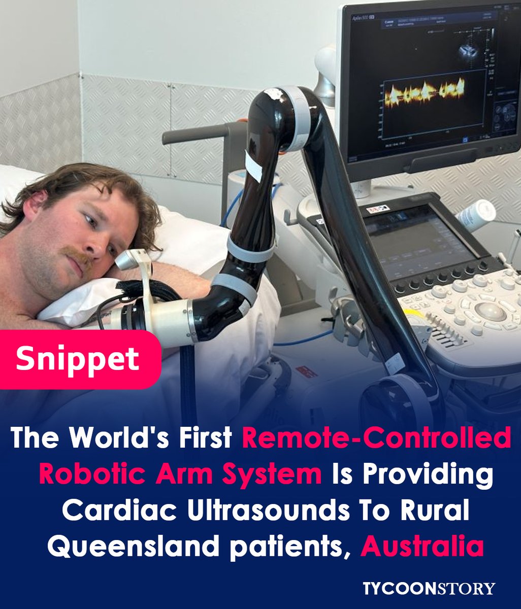 Robotic Cardiac Ultrasound Provides Rural Towns With Access To World-class Care. 

#RoboticCardiacUltrasound #WorldFirstCare #RuralTowns #australia #HealthcareEquity #hospital  #MakingADifference #technology #ultrasound #cardiacultrasound 

tycoonstory.com