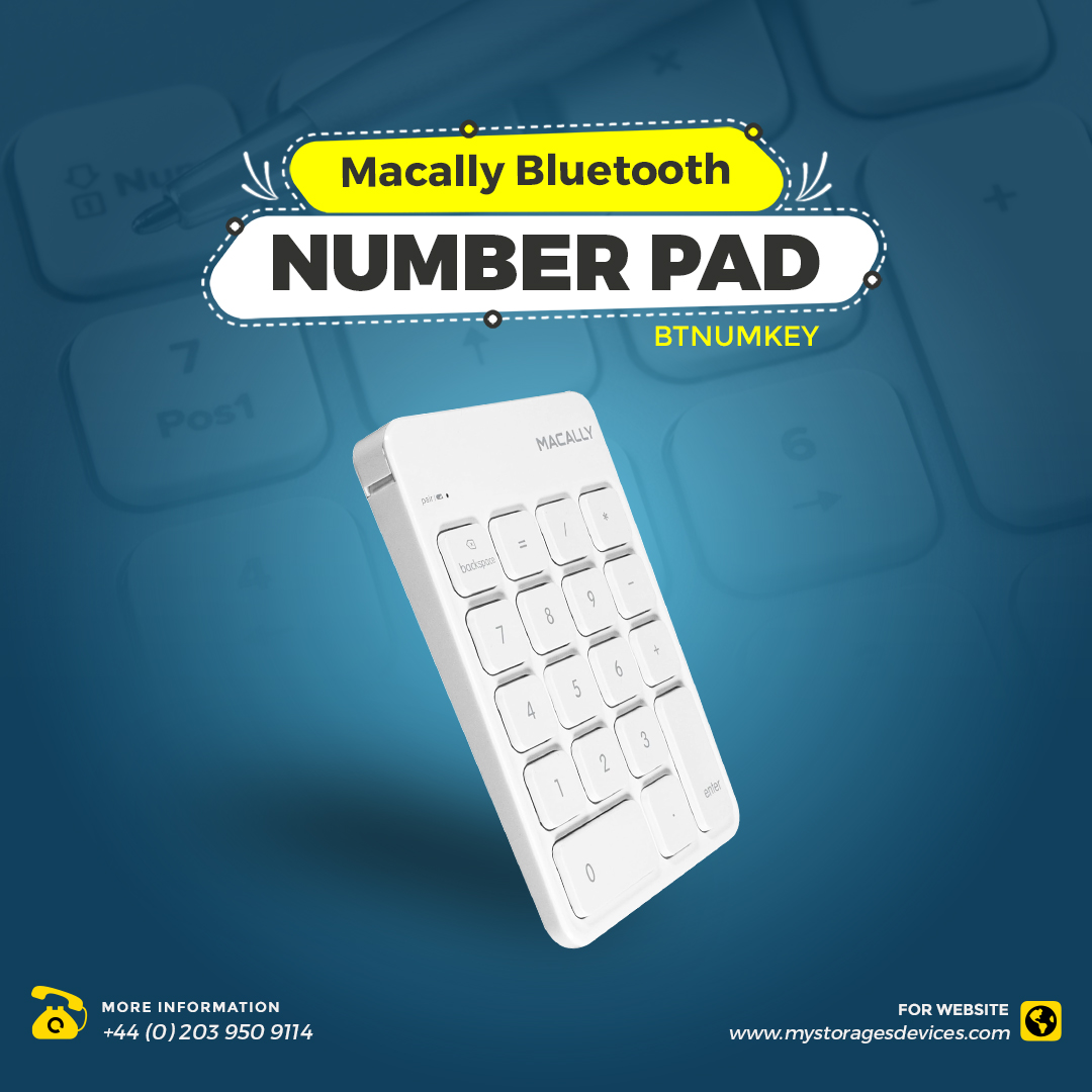 MystorageD1's tweet photo. 📌BTNUMKEY Macally Bluetooth Number Keypad
🔰Brand: Macally
🔰Part Number: BTNUMKEY
🔰Price: On Call
📧: sales@mystoragedevices.com
📞: +44 (0) 203 950 9114
🔗https://t.co/0cNGdnSDXQ
#Macally #Numeric #Keypad #instock #Bluetooth #Wireless #BrandNew #unitedkingdom #bulk https://t.co/Etzmn0AcDu