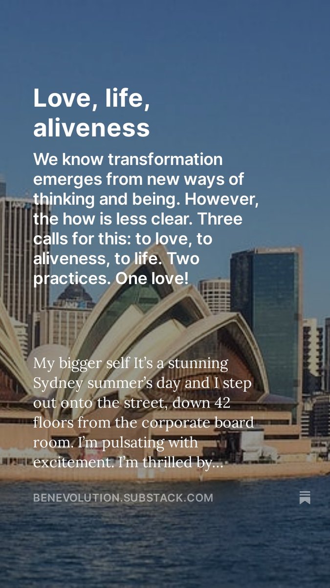 simondivecha's tweet image. Love, aliveness and life ❤️ Core for transformation 😁 Try it: benevolution.substack.com/p/love-life-al…