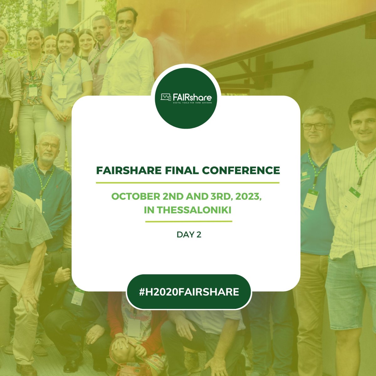 🌍 FAIRshare concluded its ultimate conference on October 2nd and 3rd, 2023, in the picturesque setting of Thessaloniki, Greece.

👀 Click here to watch everything about the 2nd day of the Final Conference: buff.ly/3tPWMH1