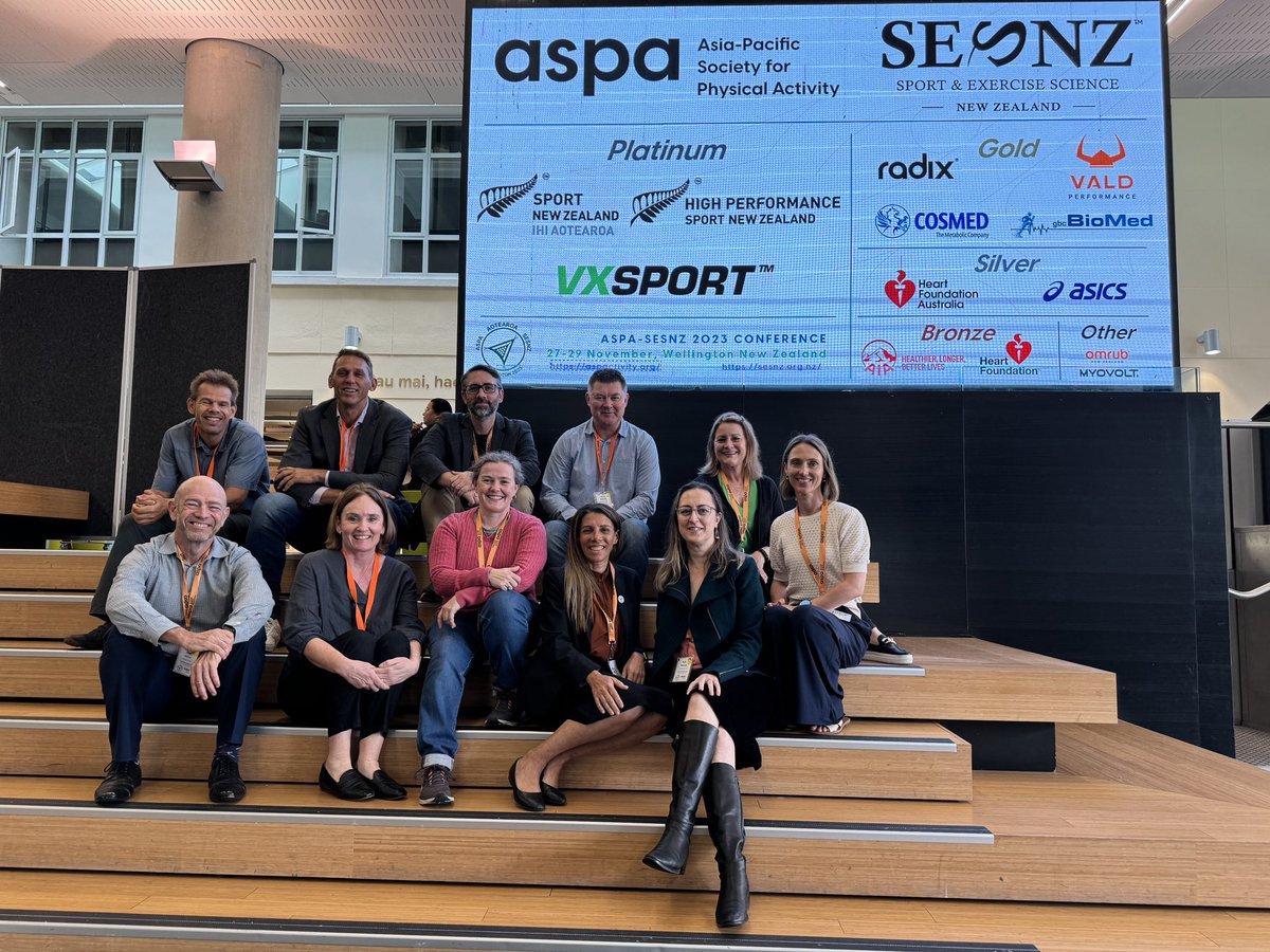 Loved the last 2 days! 1st fully F2F #ASPA2023 conference- congratulations to our amazing organising committee & dedicated EC. Thanks to sponsors @SportNZ @heartfoundation @HeartNZ @AIAGroupLimited