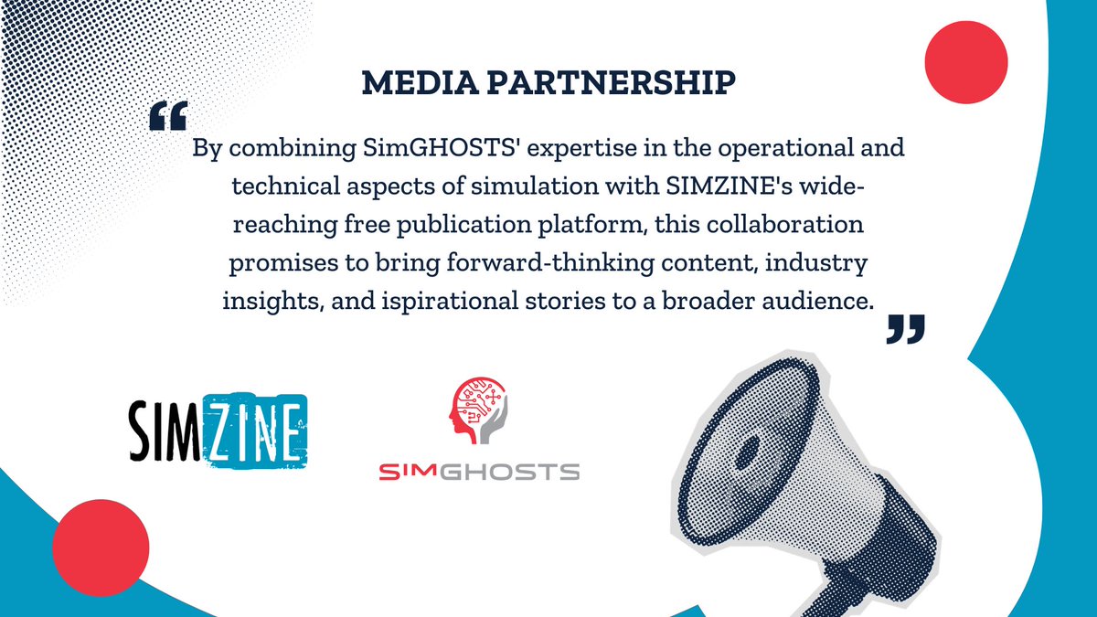 simzinenews's tweet image. 📣 BREAKING NEWS! We are happy to announce our media partnership with @SimGHOSTS More info here: simghosts.org/news/658672/Si…

#simulationtraining #simulationtechnology #healthcaresimulation #medicalsimulation