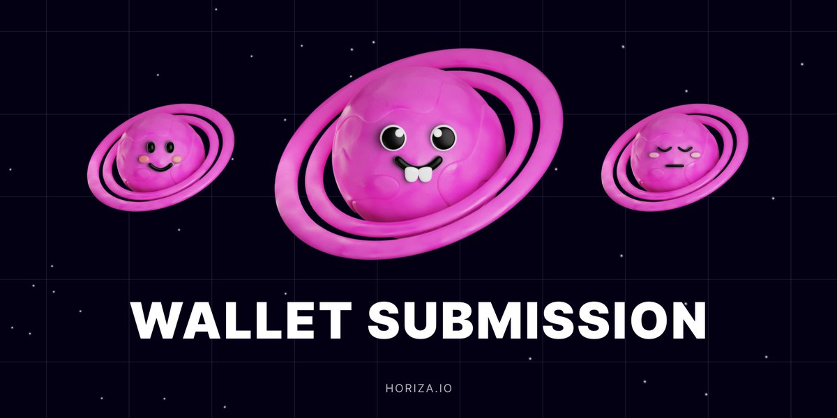 GM NFT ENJOYERSSS 🪐

OGs, the Wallet Submission is now open!

WLs,  you can also leave your addresses on our Discord

DDL: Thursday, November 30, 2023, 09:00 AM UTC

Please visit Discord for details: discord.com/invite/horizaio