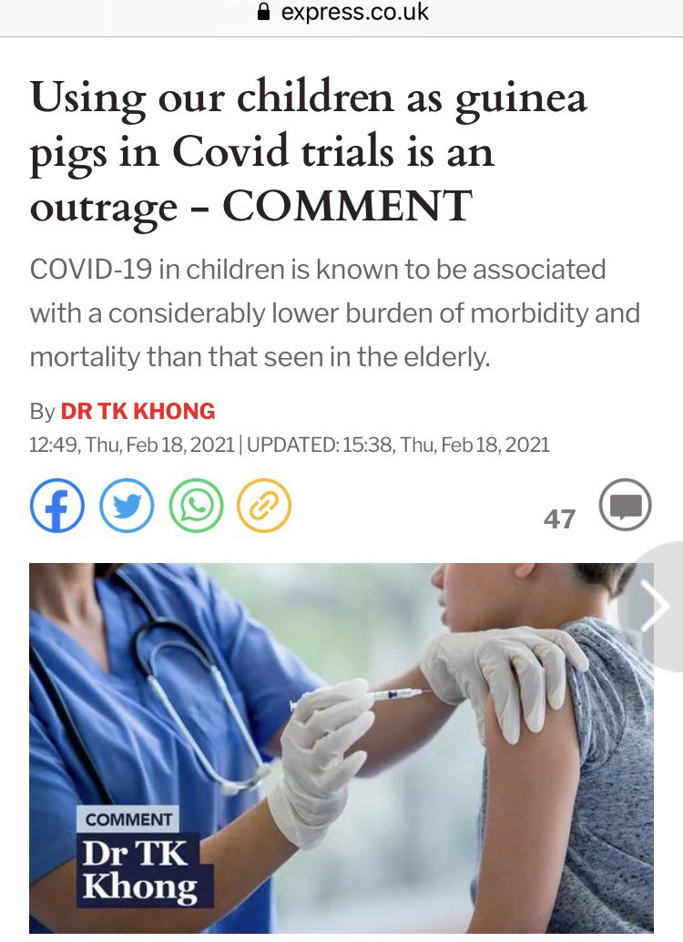 I salute you, @nazarinveronica , for your clarity and bravery. As a frontline doctor, I had unequivocal proof of serious adverse events following these injections. @ADFParty called for a national debate and moratorium in November 2020 and wrote in February the outrageous act.