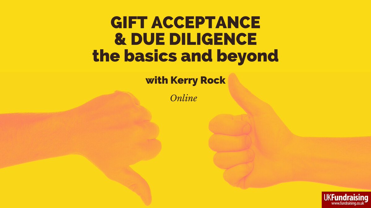 howardlake's tweet photo. Next year's Transformational Fundraising Tactics courses from @ukfundraising include

Gift acceptance and due diligence: the basics and beyond

with trainer @KerryRockPFG from @PFGltd.

13 February (am), live online

https://t.co/CP4LWnwQBu https://t.co/aAwYC7pa54