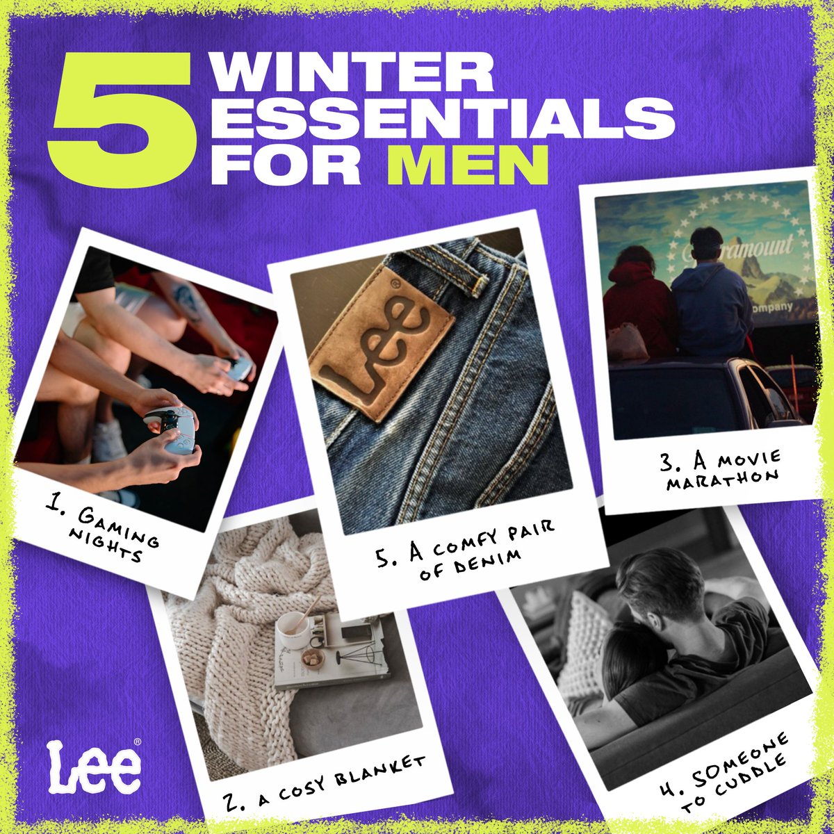Whether you're swamped with work or a free bird here are some winter essentials men would need!

#Wintertime #BingeWatching #Winter #ComfyDenims #LeeJeans #LeeIndia #HomeofTheRealDenim #IfItsNotLeeItsNotDenim