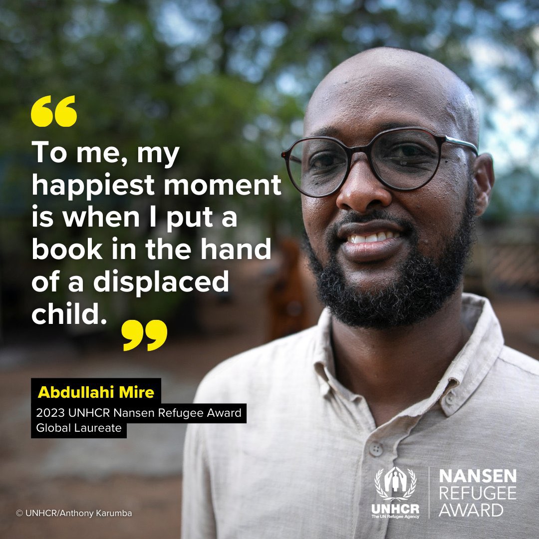 Ore_Osman1's tweet image. Congratulations to my brother @miire06  for winning the 2023 #UNHCR Nansen Refugee award.

An outstanding Honor in recognition for your dedication to supporting Children in Kenya Refugee Camps through @YouthRyeh &amp;amp; #BookDrive initiatives. 

@Refugees @Carole_Opile @UNHCR_Kenya