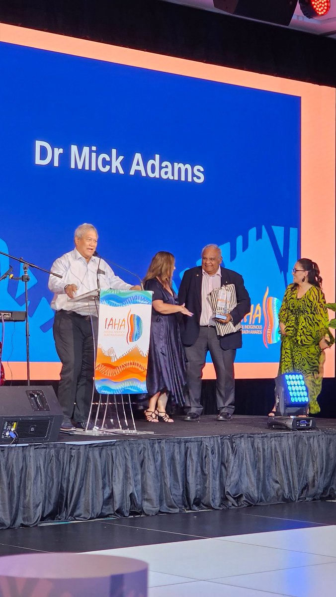 The Craig Dukes Memorial Lifetime Achievement award goes to social worker Dr Mick Adams 'its been an honour to be an IAHA member &amp; to win this in Craig's name.'  #IAHAConf23